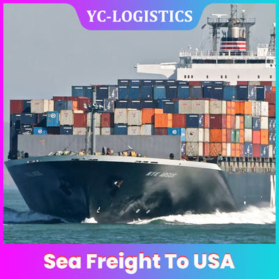 Efisiensi Tinggi 5 Sampai 6 Hari Door To Door Sea Freight Ke AMERIKA SERIKAT